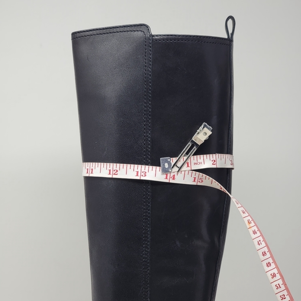 Ralph Lauren Blayke Buckled Riding Boots Black Saddle Women's Size 5.5 New - Picture 10 of 13